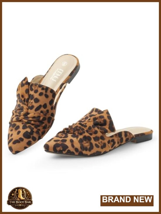 Shoes - MUSSHOE Comfort Mules Pointed Toe Slip On Business Casual Flats